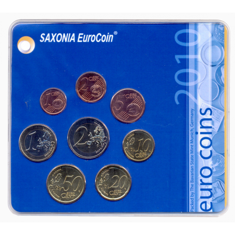 Set Alemania 8 Euro Monedas 2010 Estuche Original   - Numisfila
