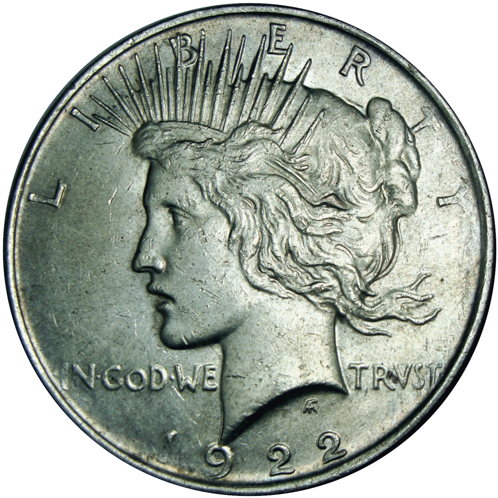 Moneda de Plata 1 Dólar 1922 Filadelfia "Peace Dollar" E.E.U.U - Numisfila