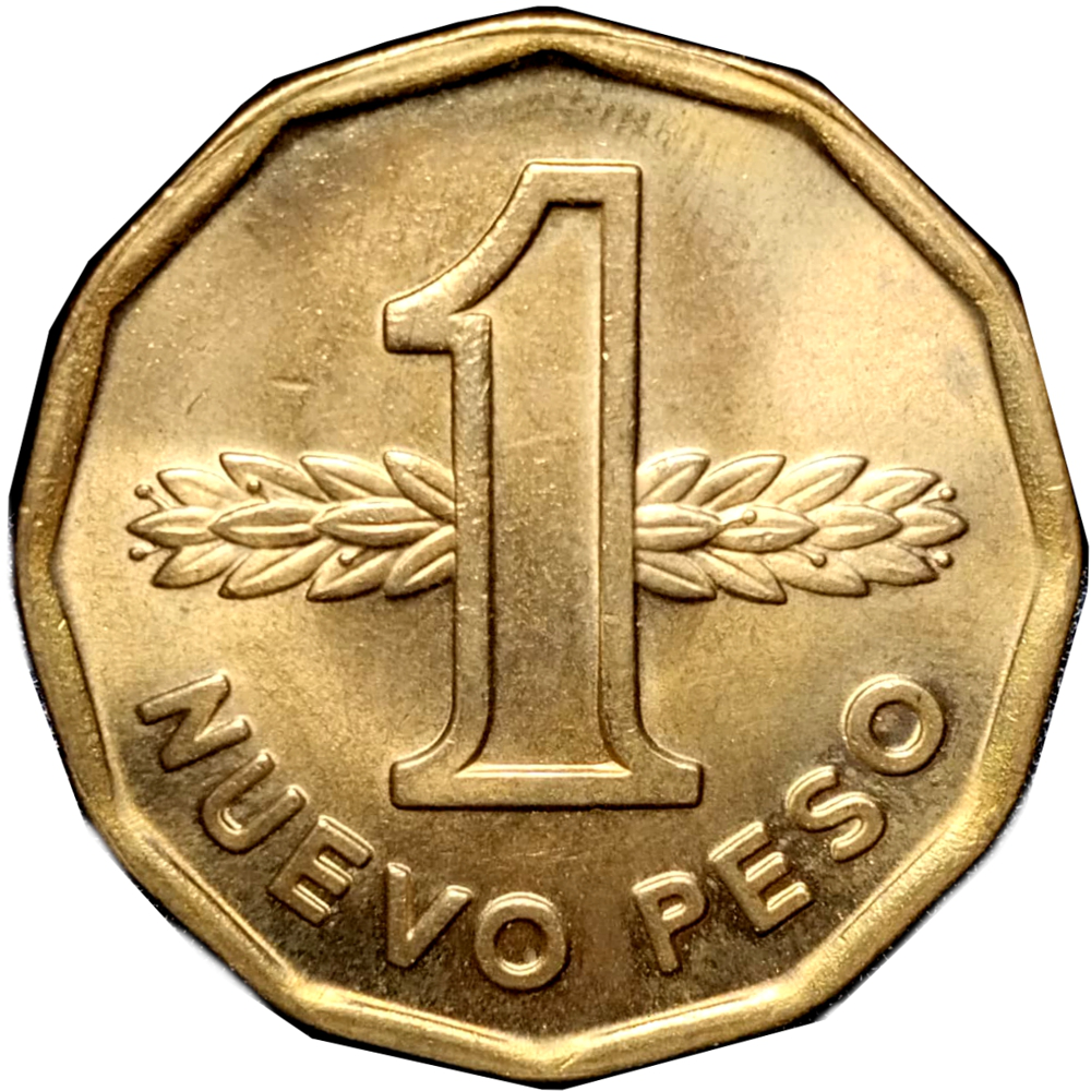 Moneda Uruguay 1 Nuevo Peso 1976  - Numisfila