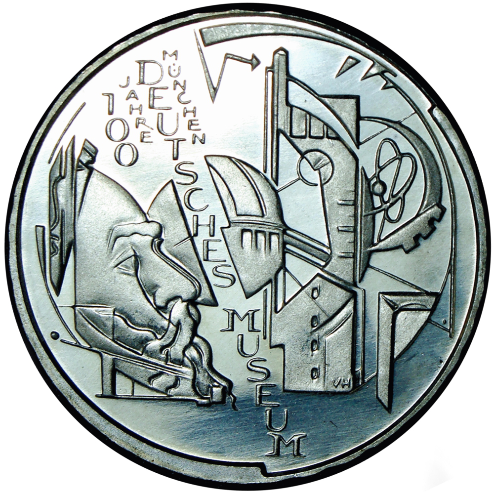 Moneda de Plata Alemania 10 Euros 2003 Museo de Munich - Numisfila