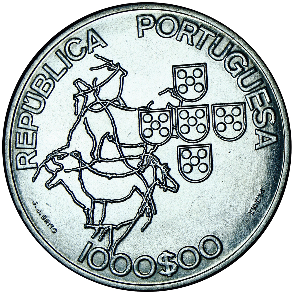 Moneda Portugal 1000 Escudos 2000 Consejo de la Unión Europea - Numisfila