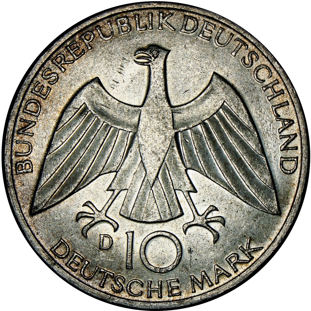 Alemania 10 Marcos 1972 D Juegos Olímpicos 1972 Moneda Plata 625  - Numisfila