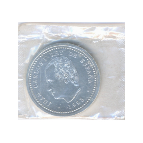 Moneda de Plata España 2000 Pesetas 1998 El Escorial y Felipe II  - Numisfila