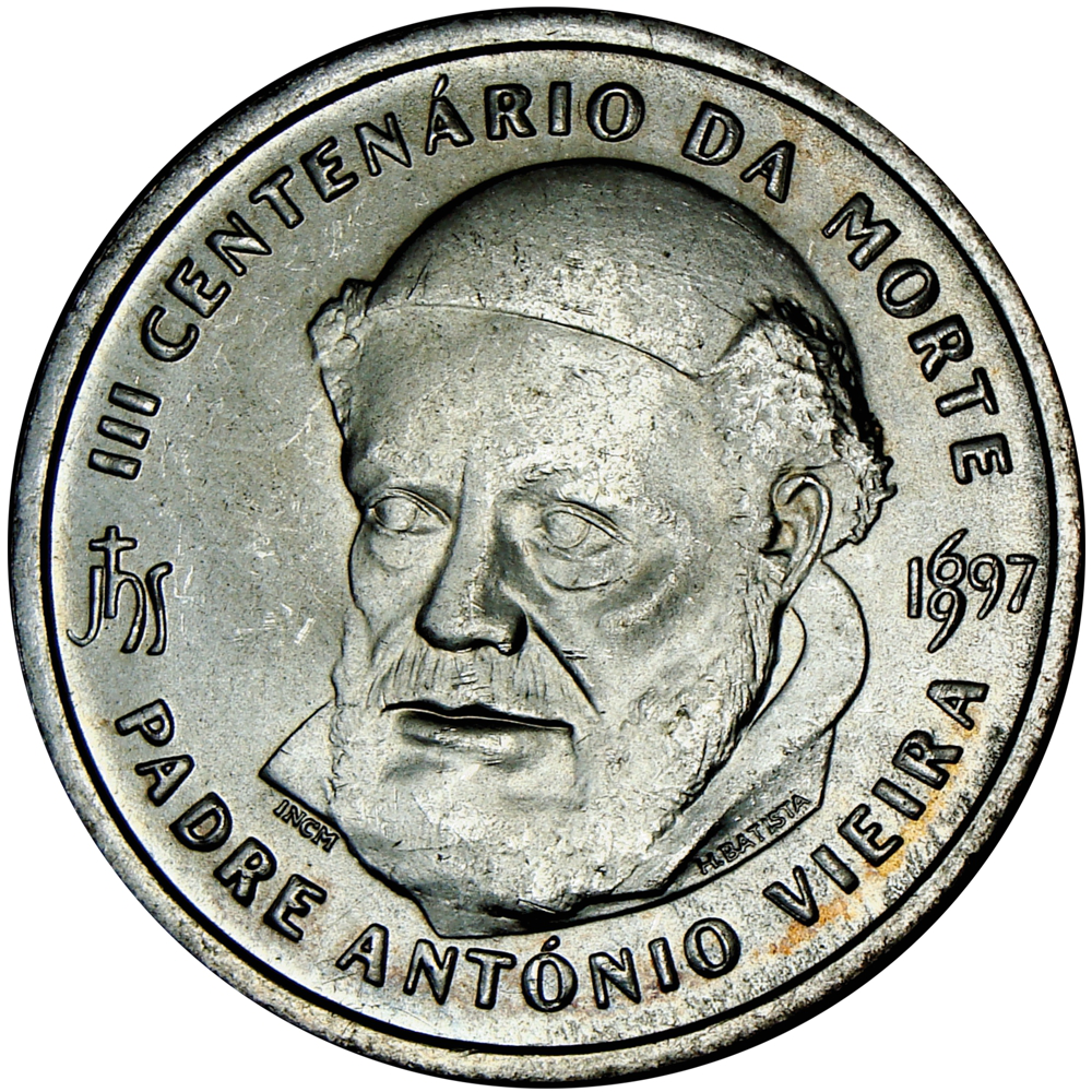 Moneda de Plata Portugal 500 Escudos 1997 - Padre Antonio Vieira - Numisfila