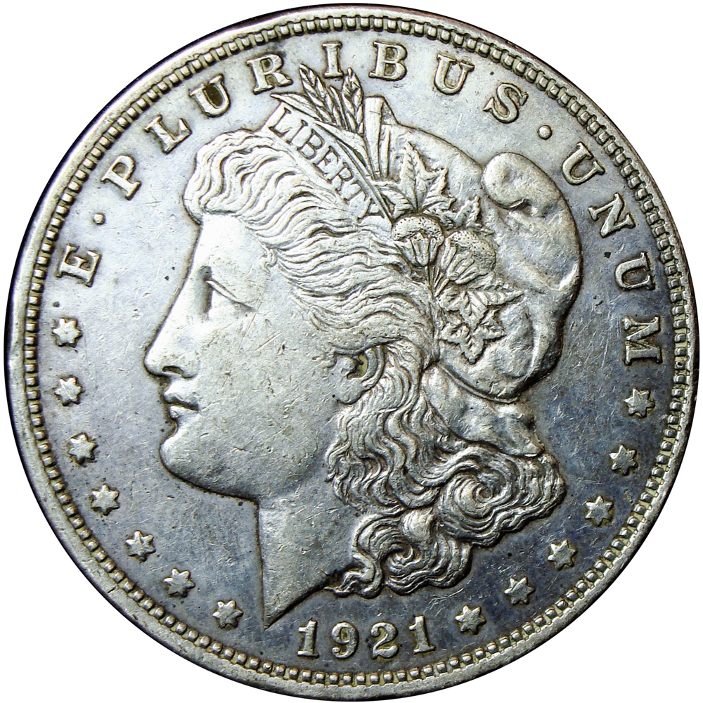 Moneda de Plata E.E.U.U. Dolar Morgan 1921 Filadelfia - Numisfila