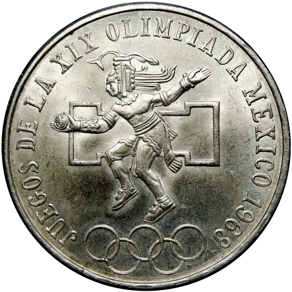 México Moneda de Plata 25 Pesos Juegos Olímpicos 1968 - Numisfila