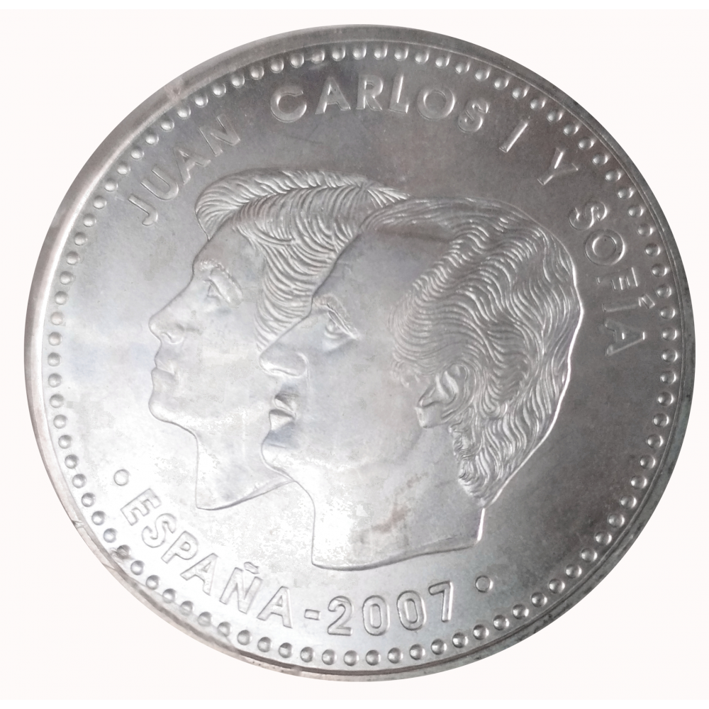 Moneda de Plata España 12 Euros 2007 Tratado de Roma - Numisfila