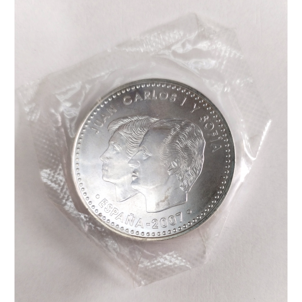 Moneda de Plata España 12 Euros 2007 Tratado de Roma  - Numisfila