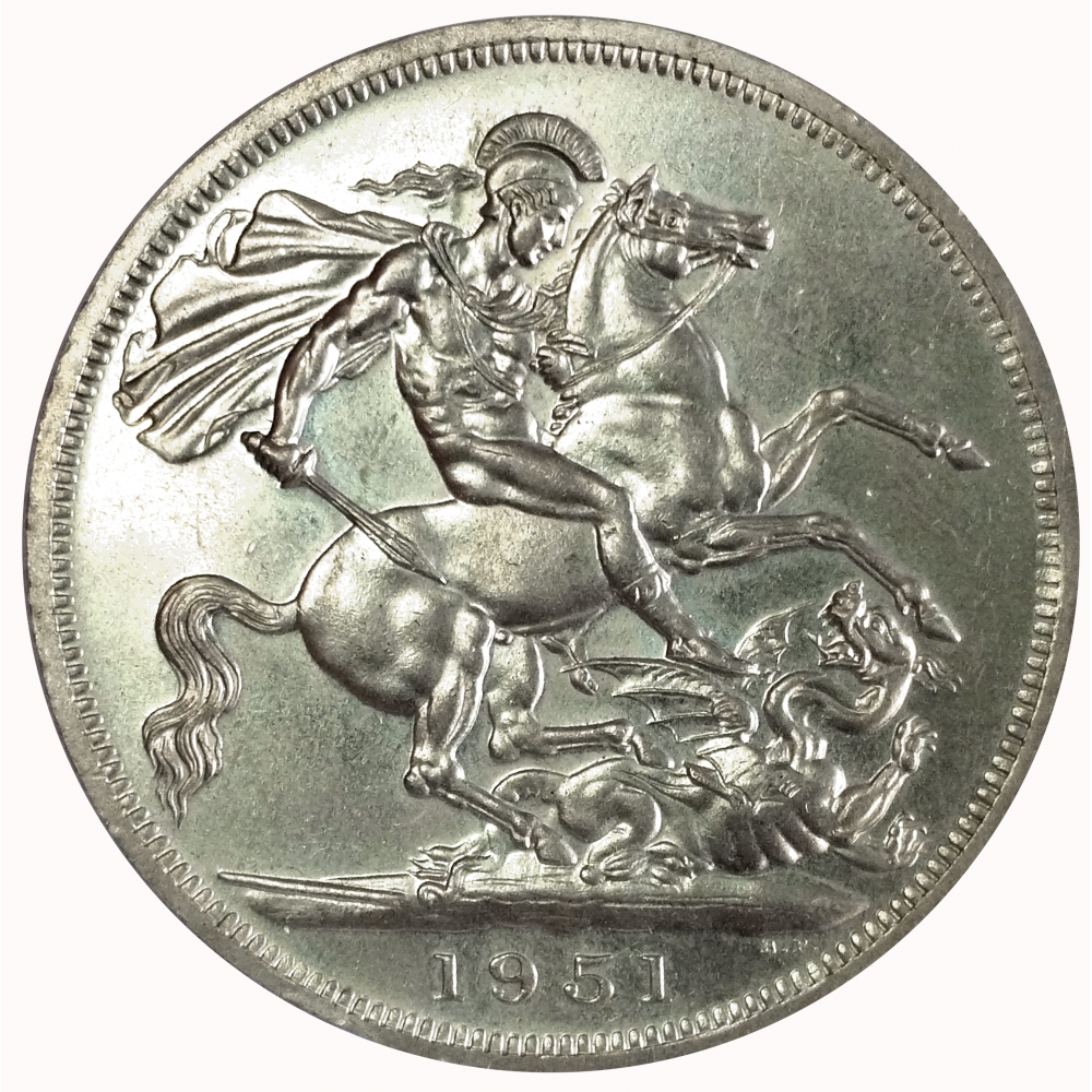 Moneda Reino Unido 5 Shillings 1951  Edición conmemorativa - Numisfila