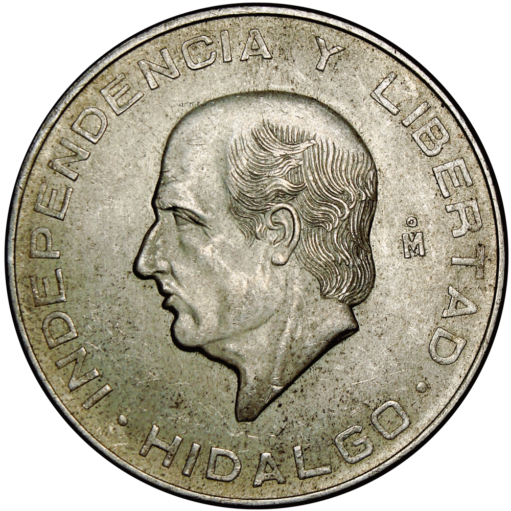 México Moneda de Plata 10 Pesos 1956 Hidalgo  - Numisfila