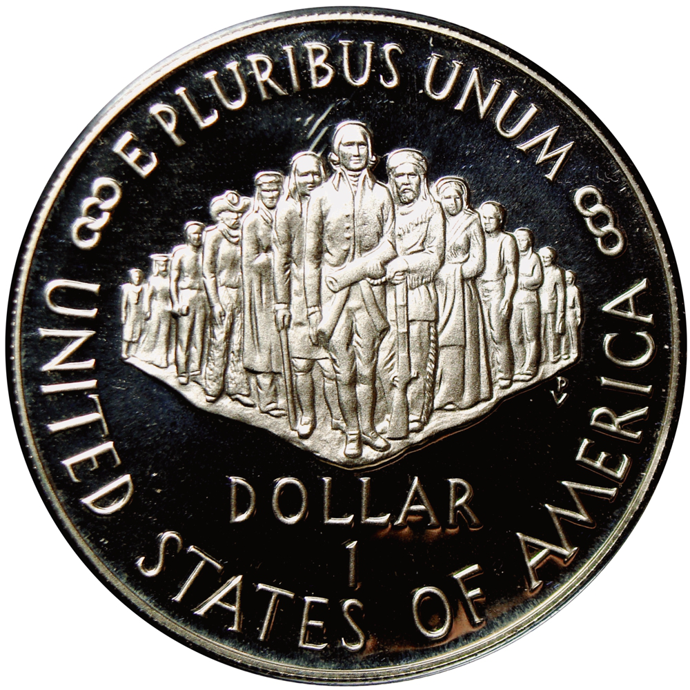 Moneda de Plata EE. UU. Dollar 1987 Constitución 200 Aniversario  - Numisfila