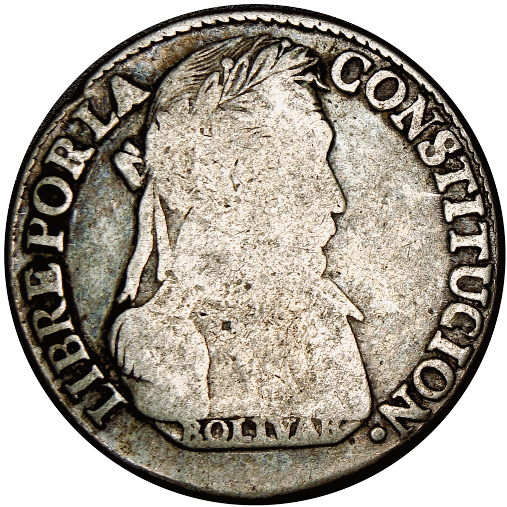 Moneda de Plata Bolivia Potosí 4 Soles 1830 Potosí JL  - Numisfila