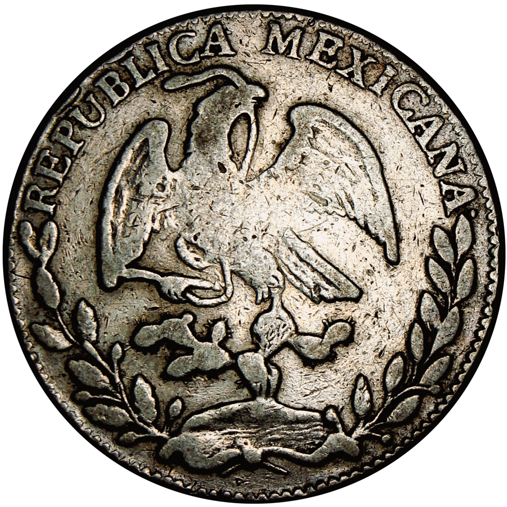 Moneda de Plata México 4 Reales 1868 Zs YH   - Numisfila
