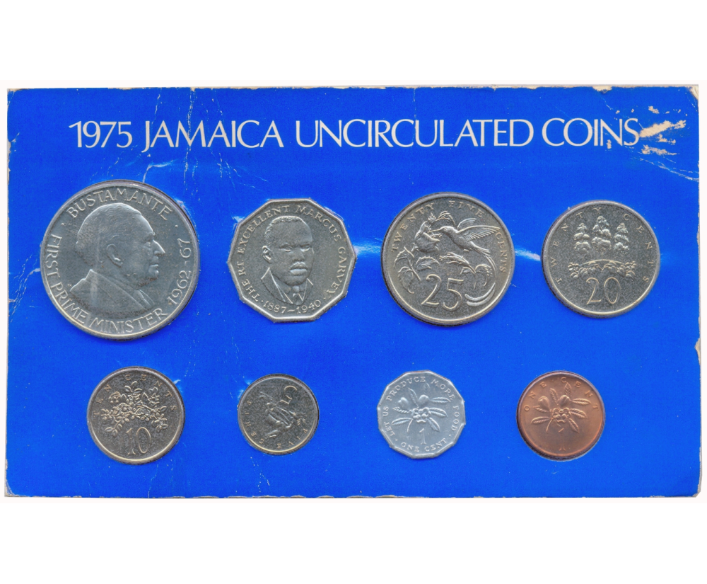 Set 8 Monedas Jamaica 1975 en Estuche - Numisfila
