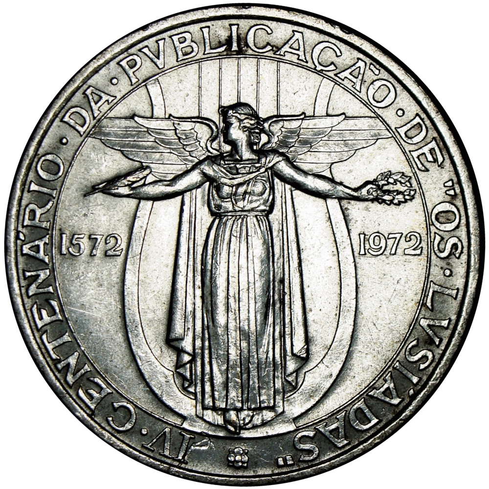 Portugal Moneda de Plata 50 Escudos 1972 Los Lusíadas - Numisfila