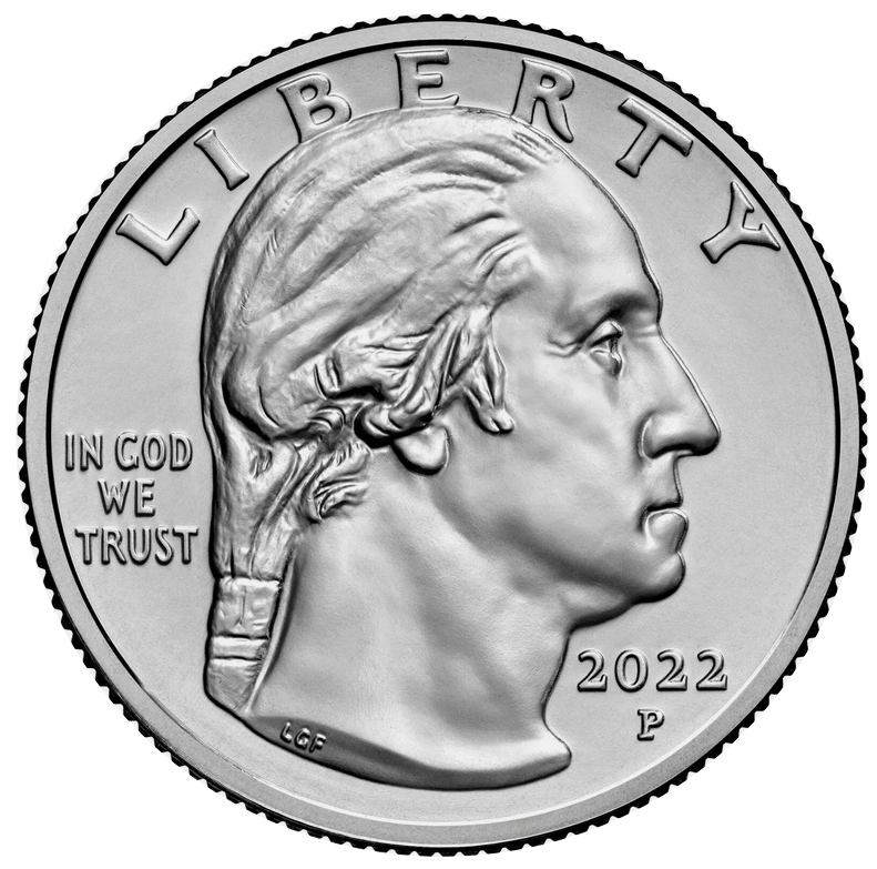 Moneda EE.UU 25 Centavos 2022 Ceca "P" Edición Conmemorativa Mujeres Notables - Maya Angelou  - Numisfila