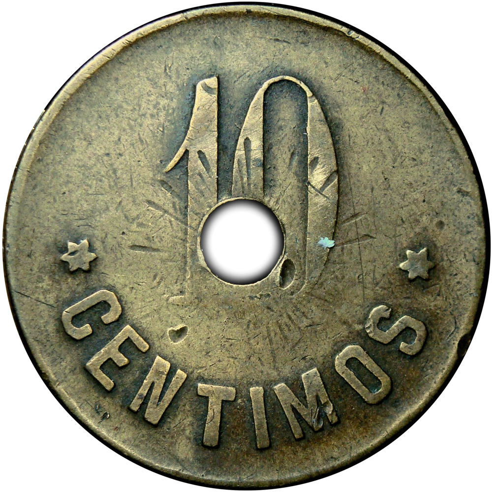 España Ficha Cooperativa San Feliu de Guixols 10 Céntimos  - Numisfila