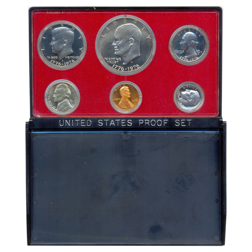 Set EE.UU. 6 Monedas Proof 1976 Estuche Original - Numisfila