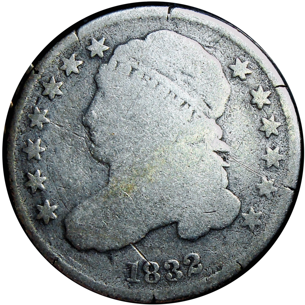 EE. UU. Moneda de Plata 10 Cents 1832 "Capped Bust Dime" - Numisfila
