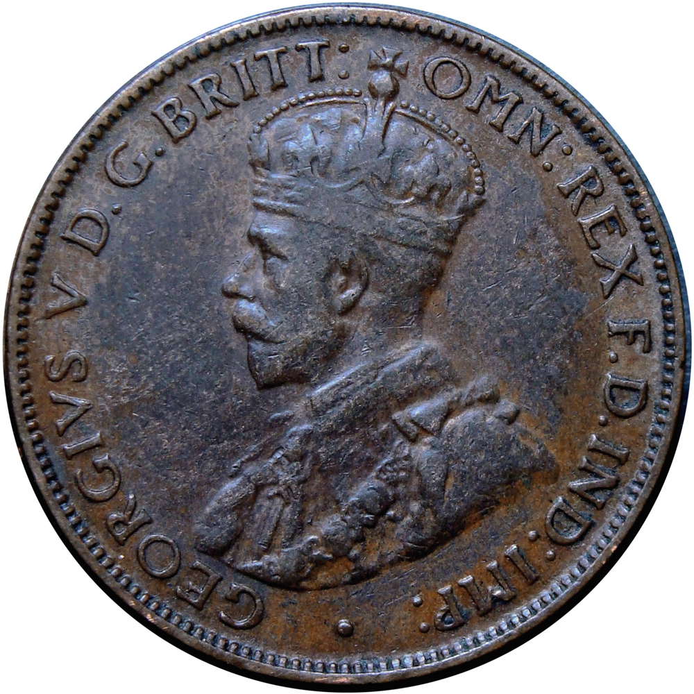 Australia Moneda de Bronce One Half Penny - ½ Penique 1932 Jorge V  - Numisfila