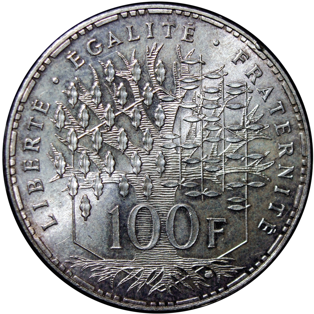 Francia Moneda de Plata 100 Francos 1983 Panteón - Numisfila