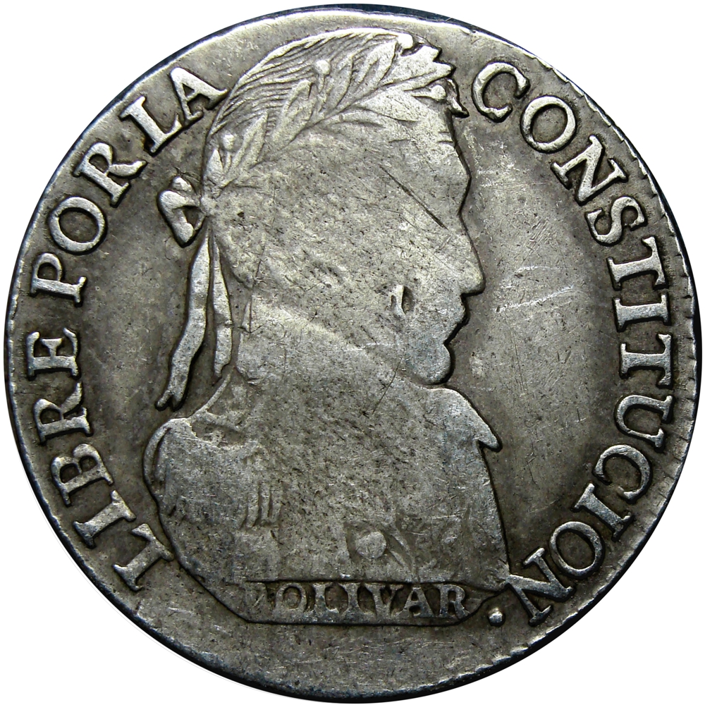Moneda de Plata Bolivia Potosí 4 Soles 1830 Potosí JL - Numisfila