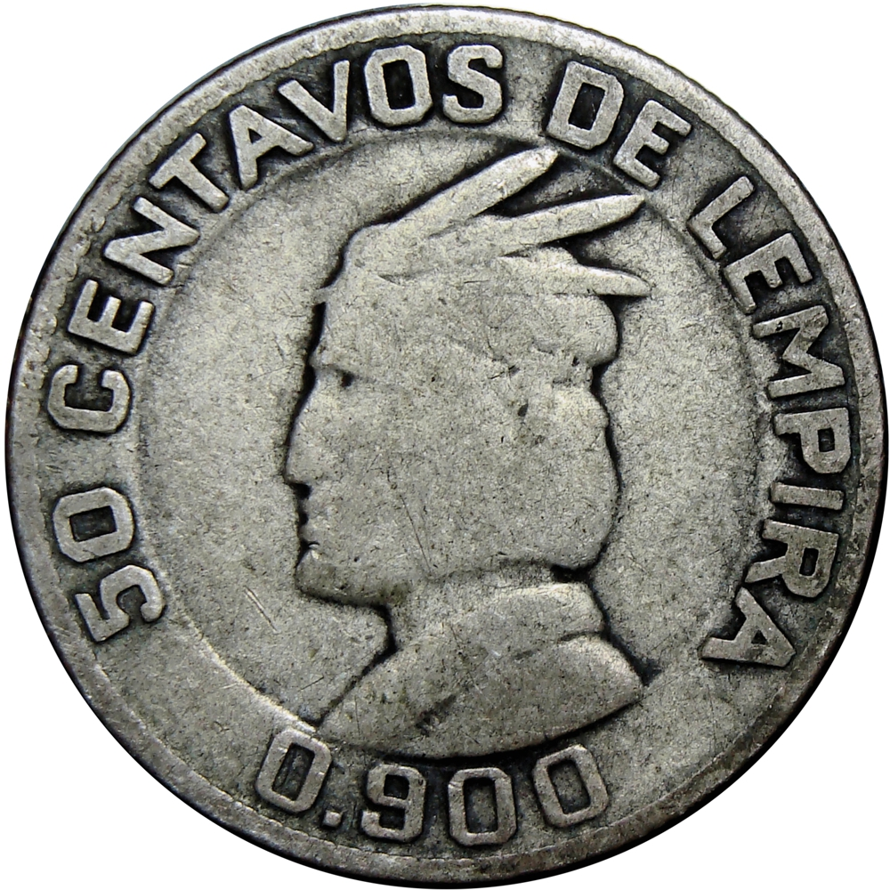 Honduras Moneda de Plata 50 Centavos 1932 - Numisfila