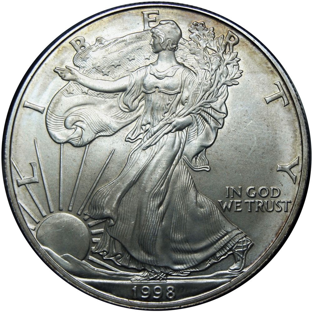 EE. UU. Moneda de Plata Dollar 1998 Liberty - Filadelfia - Numisfila