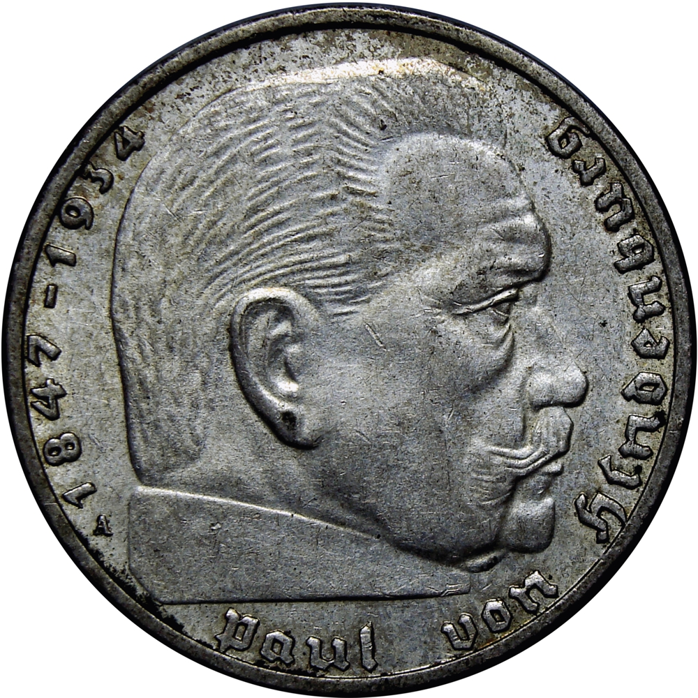 Alemania Moneda de Plata 2 Reichsmark 1939 A 3er Reich  - Numisfila