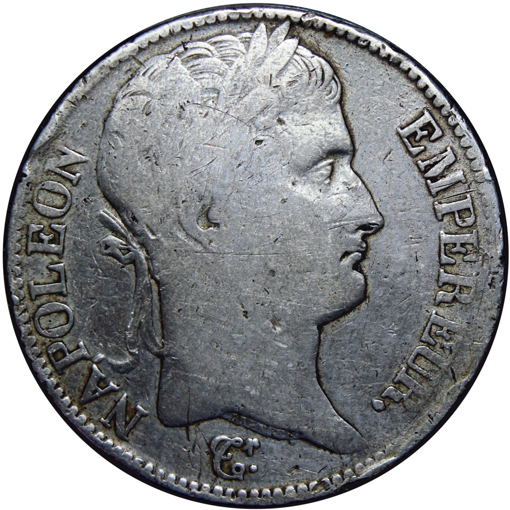 Replica Francia Moneda de Plata 5 Francos 1811 Napoleón - Numisfila