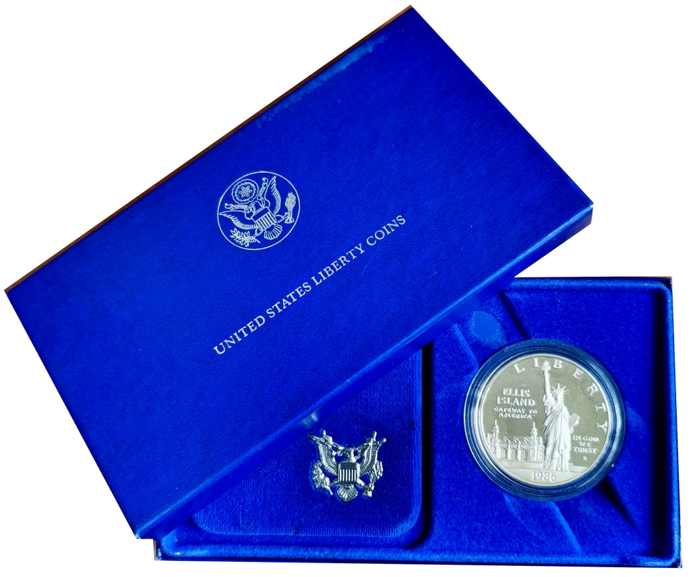 EE. UU. Moneda de Plata Proof 1 Dollar Liberty 1986 S - Numisfila
