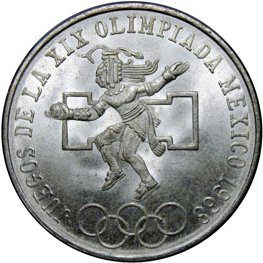 México Moneda de Plata 25 Pesos Juegos Olímpicos 1968 - Numisfila