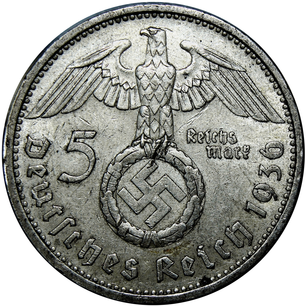 Alemania Moneda de Plata 5 Reichsmark 1936 A - 3er Reich - Numisfila