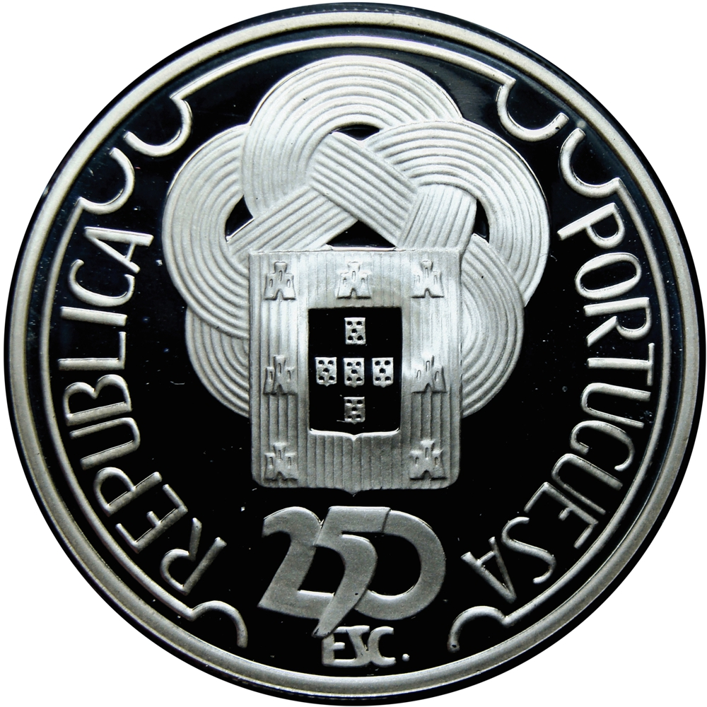 Portugal Moneda de Plata 250 Escudos 1988 Seúl Juegos Olímpicos  - Numisfila