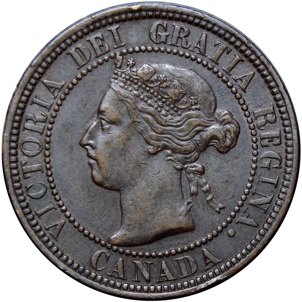 Canadá Moneda de Bronce One Cent 1900 H Victoria - Numisfila
