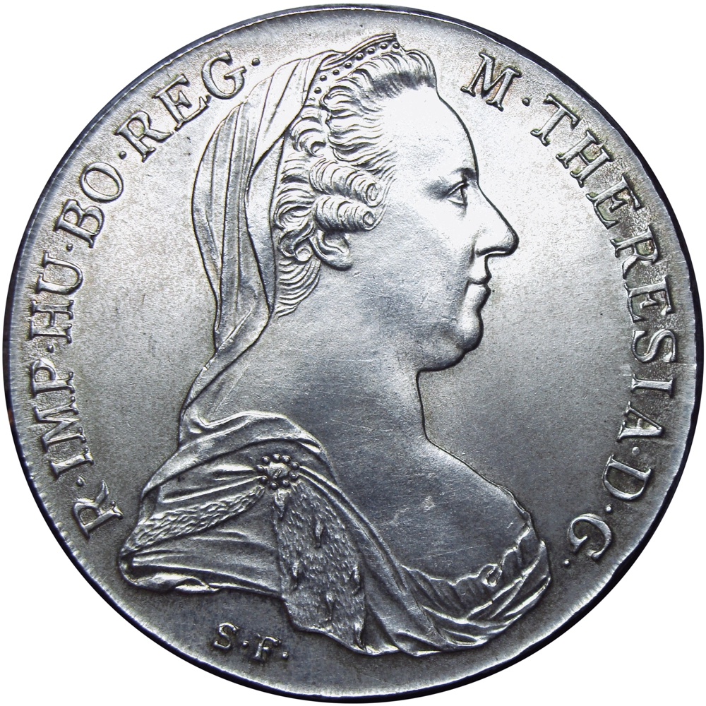 Austria Moneda de Plata Thaler 1780 Restrike +1970 María Teresa - Numisfila