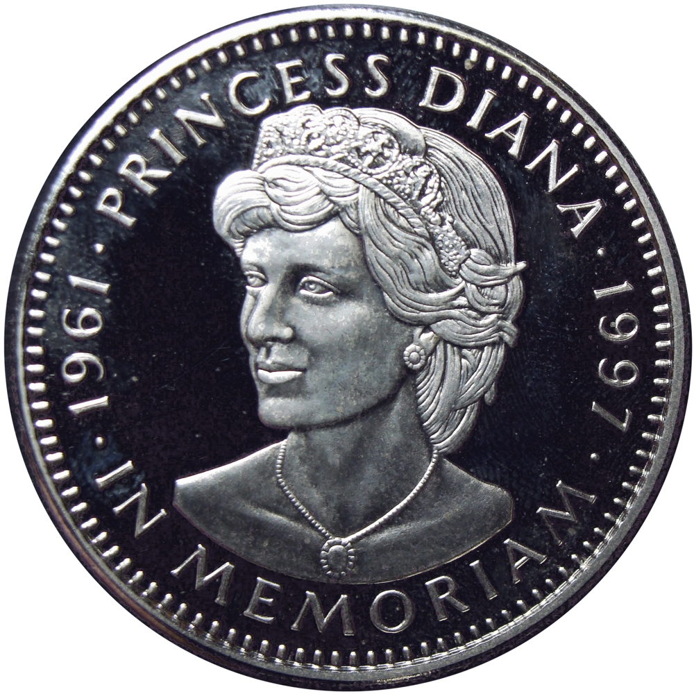 Liberia Moneda 5 Dollars 1997 Princesa Diana - Numisfila