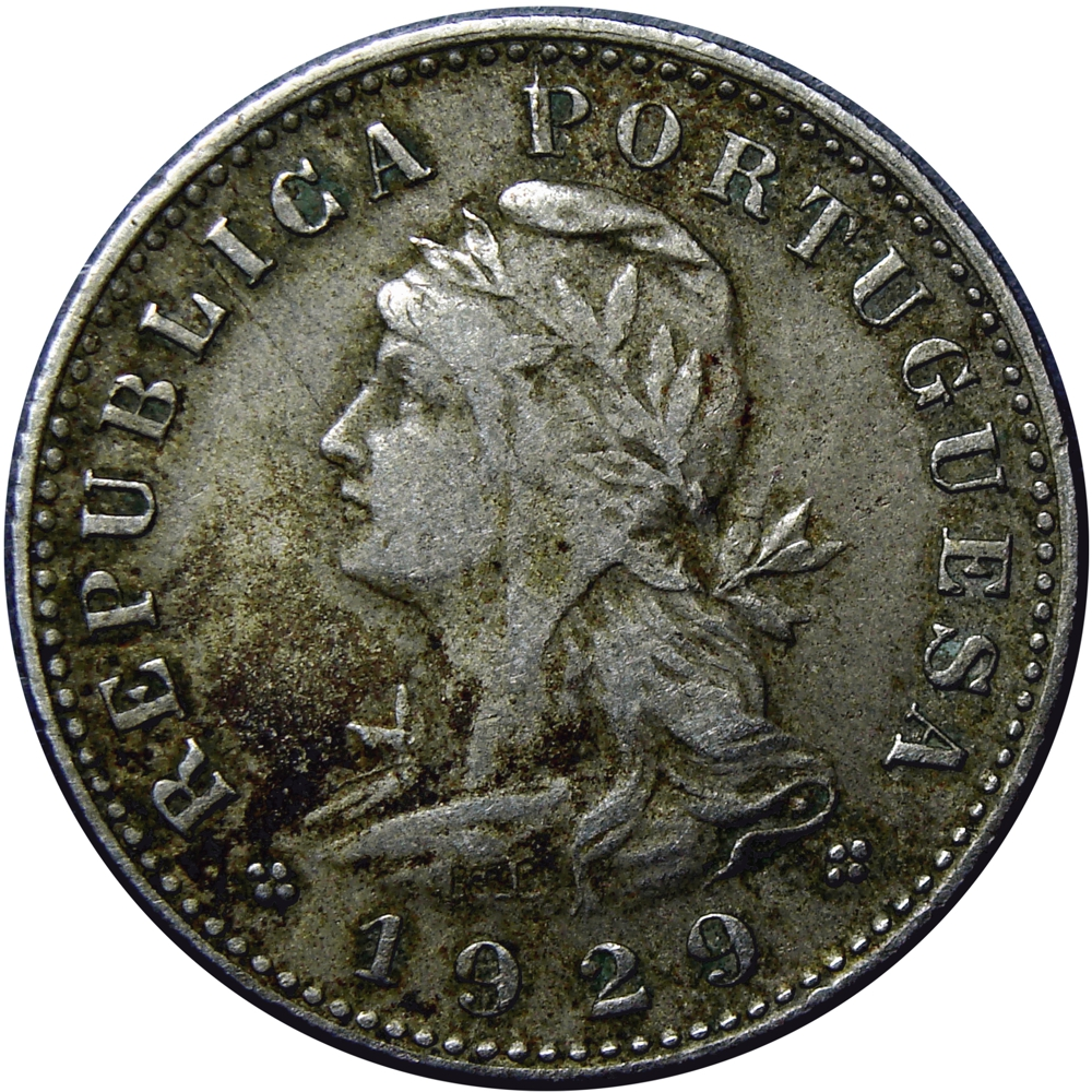Santo Tomé y Príncipe Moneda 20 Centavos 1929  - Numisfila