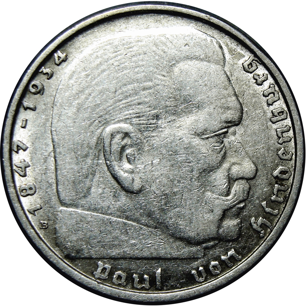 Alemania Moneda de Plata 2 Reichsmark 1938 B 3er Reich   - Numisfila