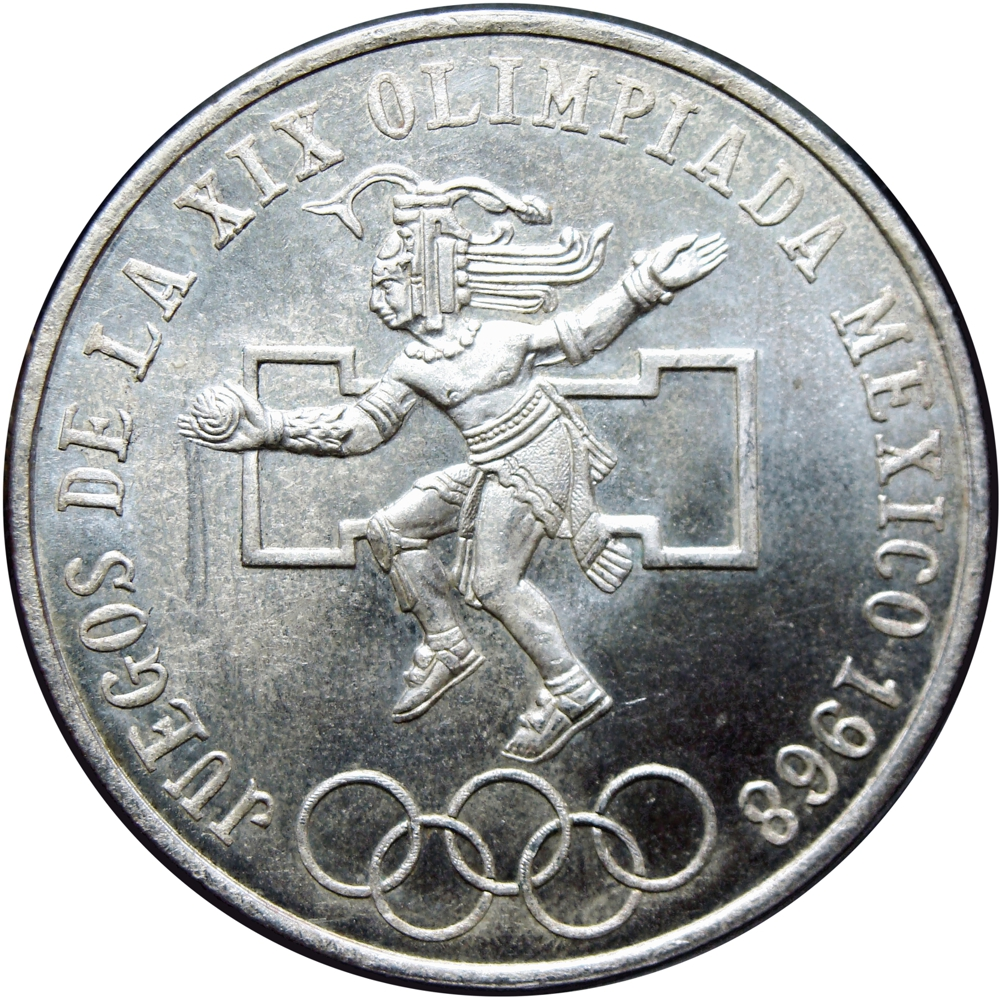 México Moneda de Plata 25 Pesos Juegos Olímpicos 1968 - Numisfila