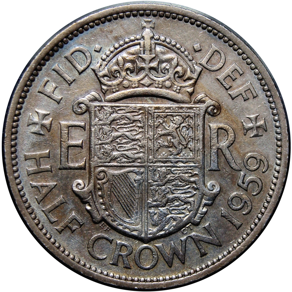 Reino Unido Moneda Half Crown 1959 Elizabeth II - Numisfila