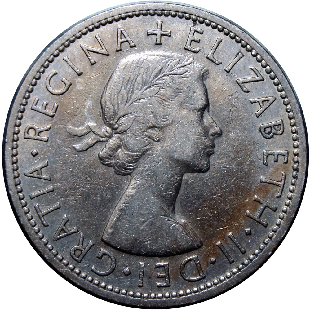 Reino Unido Moneda Half Crown 1959 Elizabeth II  - Numisfila