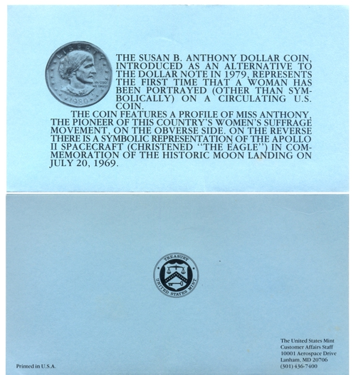 EE.UU. Set Trío Monedas Dollar 1980 Susan Anthony Cecas D, P y S  - Numisfila