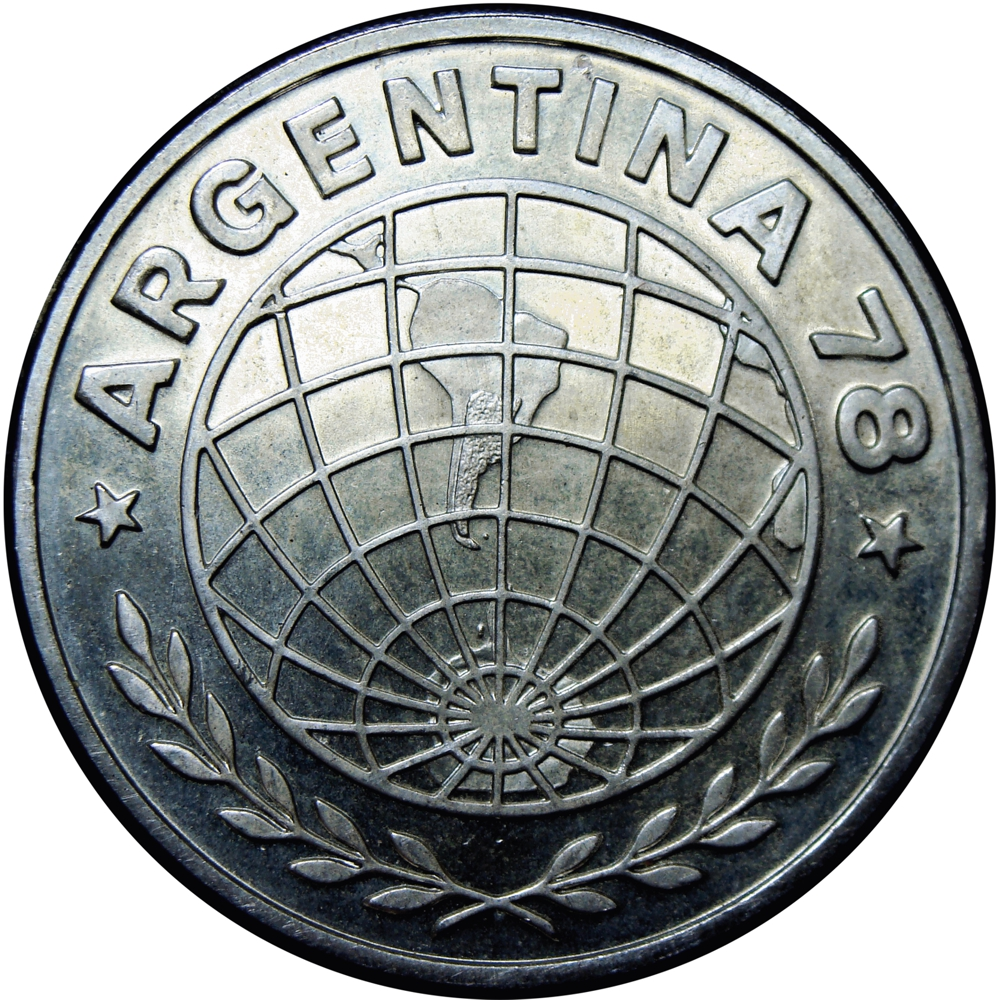 Argentina Moneda de Plata 3000 Pesos 1978 Copa Fútbol - Numisfila