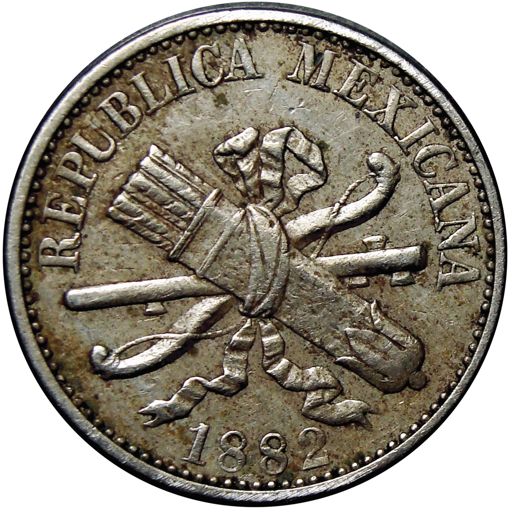 México Moneda V Centavos 1882 - República Federal - Numisfila