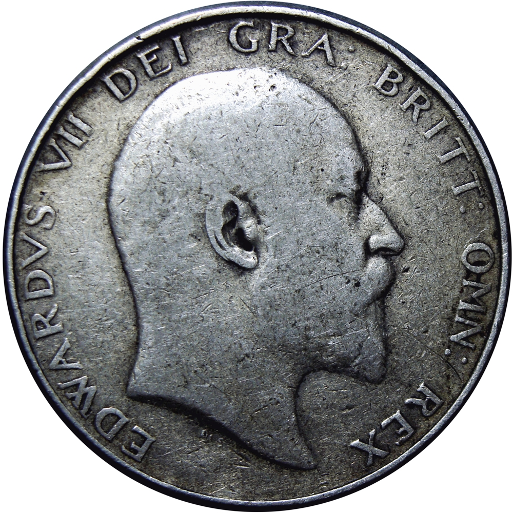 Reino Unido Moneda de Plata Half Crown 1910 Eduardo VII  - Numisfila