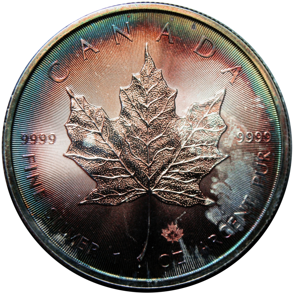 Canadá Moneda de Plata 5 Dollars 2015 Elizabeth II 4to Retrato - Numisfila