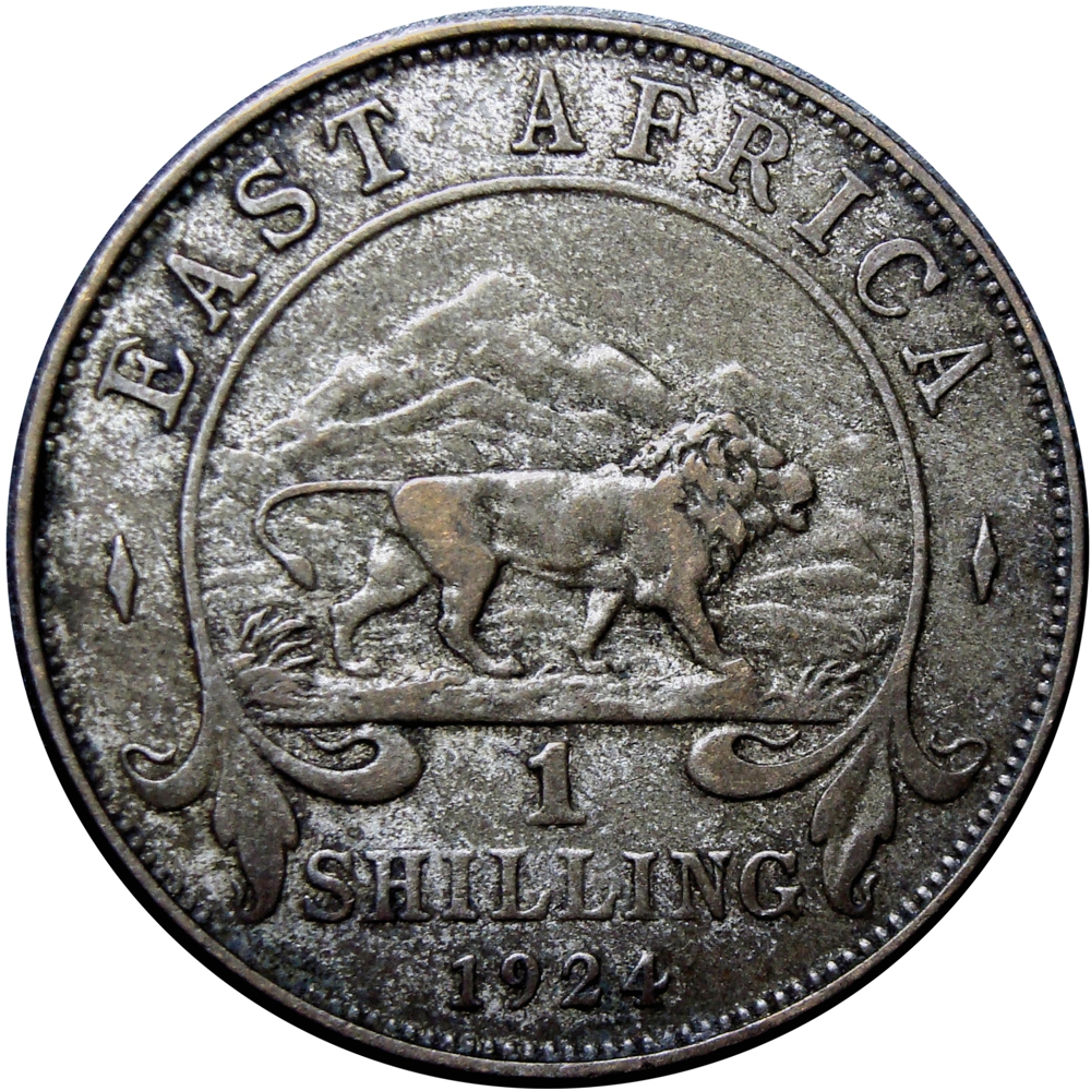 África Oriental Británica Moneda 1 Shilling 1924 León y Jorge V - Numisfila