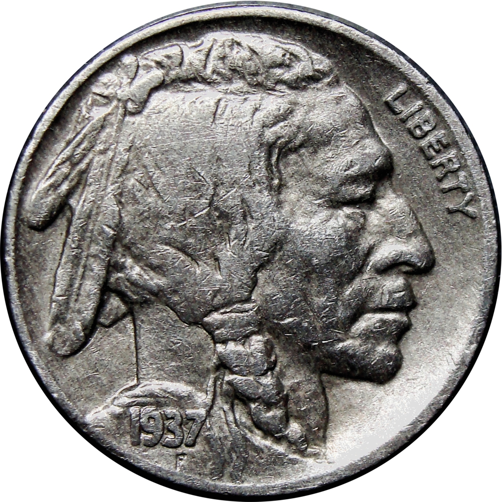 EE.UU. Moneda Five Cents 1937 F - Búfalo Nickel - Numisfila