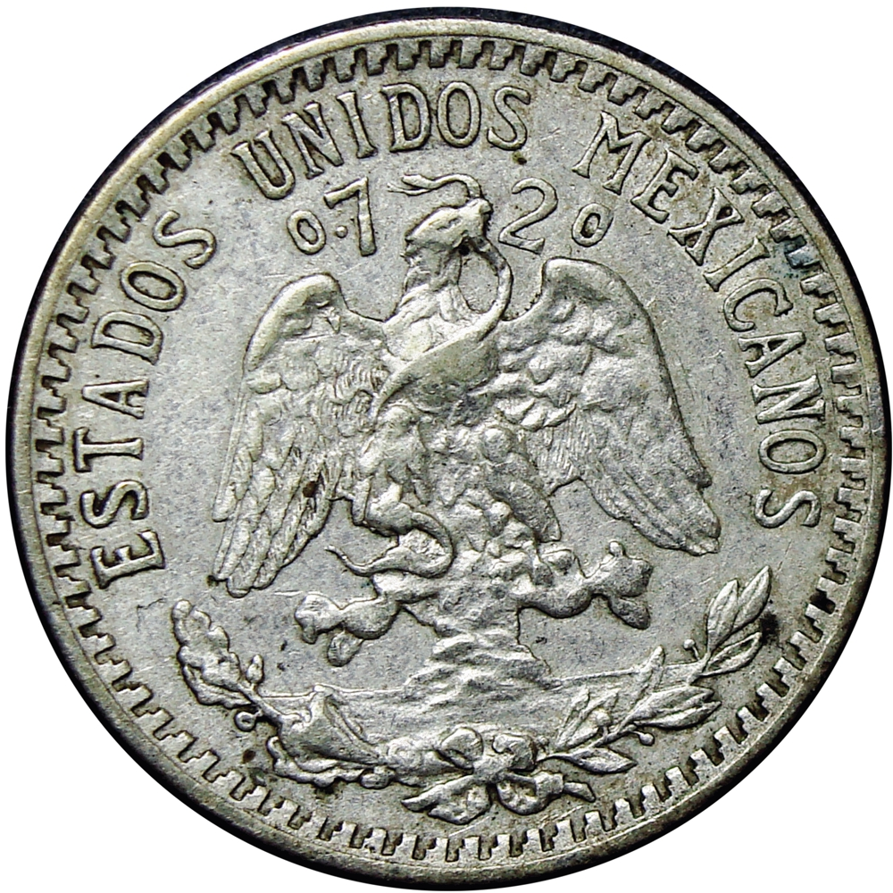 México Moneda de Plata 20 Centavos 1937 Águila Real  - Numisfila